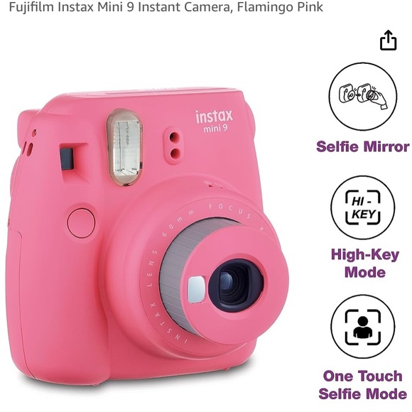 Fujifilm Instax Mini 9 Polaroid Camera - Picture 2 of 9